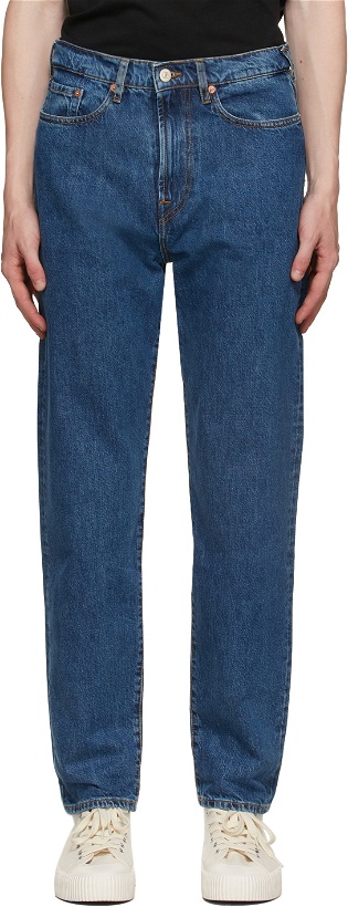 Photo: PS by Paul Smith Blue Tapered-Fit Jeans