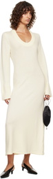 Loulou de Saison Off-White Ari Knit Maxi Dress
