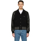 Acne Studios Black Wool Bomber Jacket