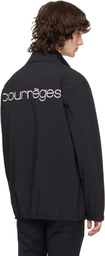 Courrèges Black Printed Coach Jacket