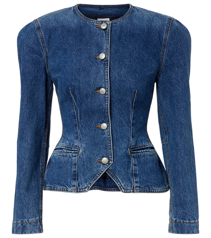 Photo: Magda Butrym Peplum denim jacket