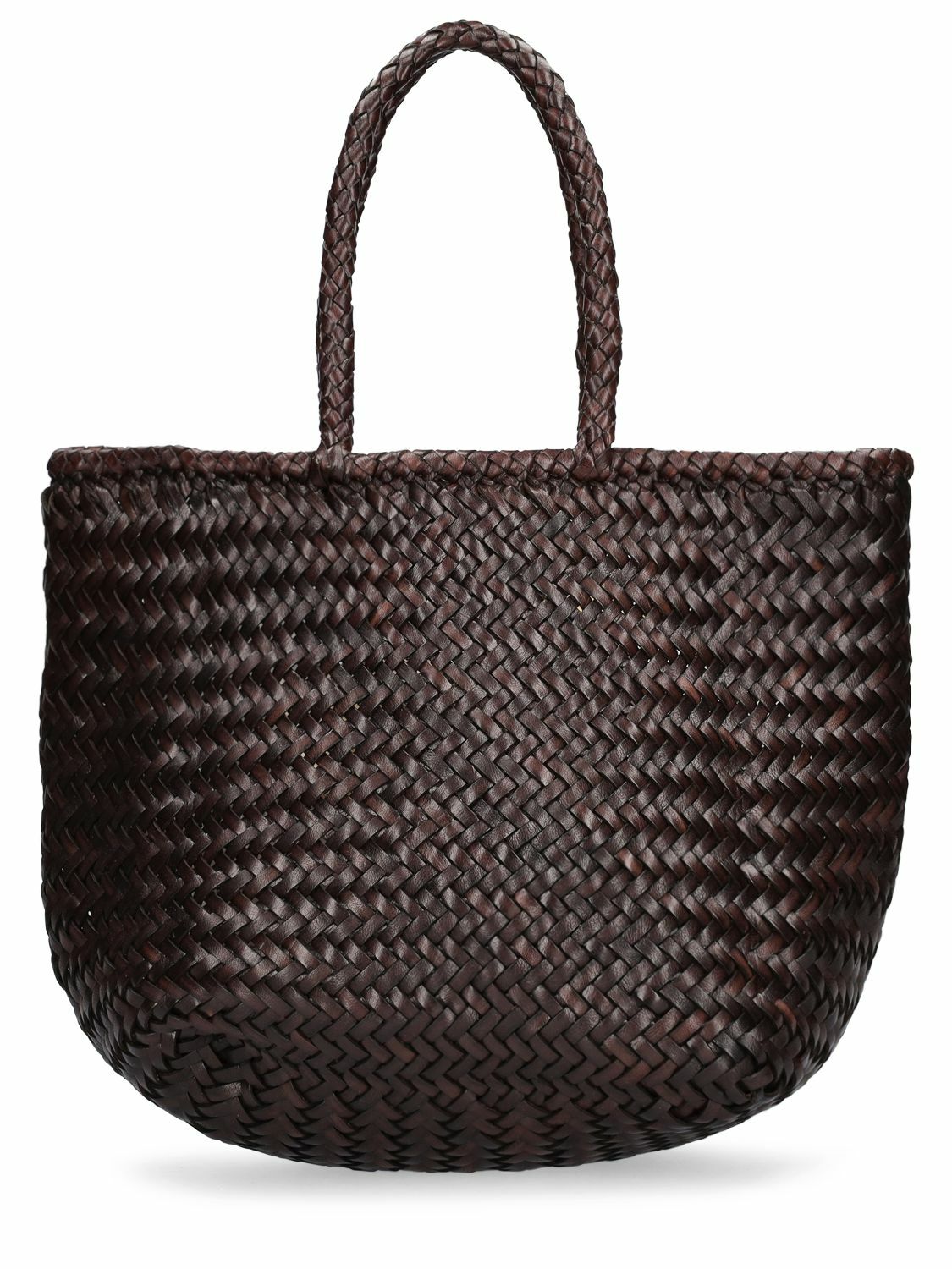 DRAGON DIFFUSION Grace Small Woven Leather Basket Bag Dragon