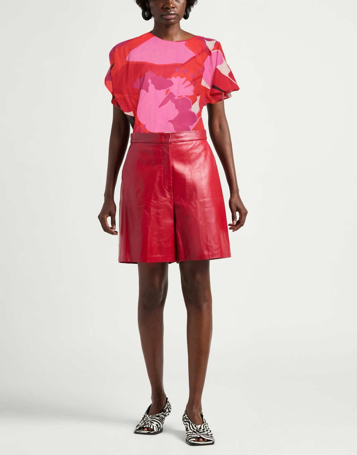 Manila Grace Womens Top in Red