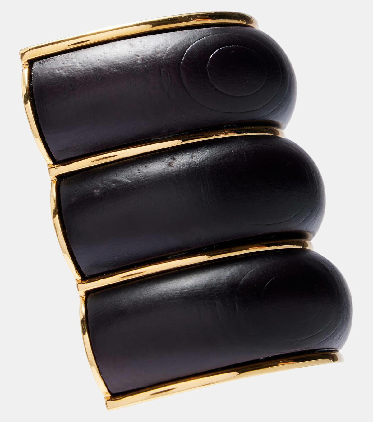 Alaïa Wood clip-on earrings