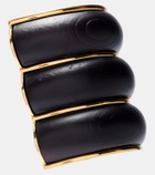 Alaïa Wood clip-on earrings