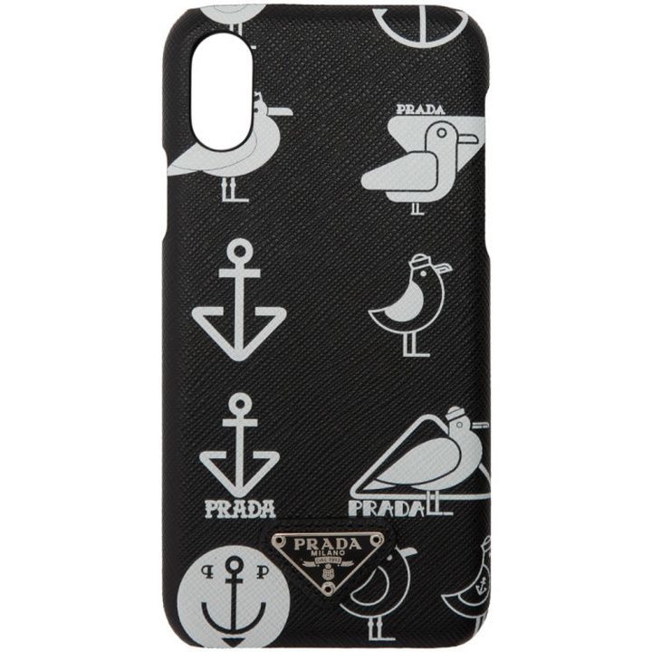 Photo: Prada Black Seagull iPhone X Case
