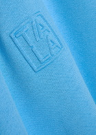 Tala Logo-embossed Cotton-blend Sweatshirt Blue