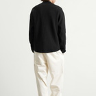 Goldwin Men's Waffle Light Long Sleeve T-Shirt in Black