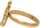 Emanuele Bicocchi SSENSE Exclusive Gold Cross Ring