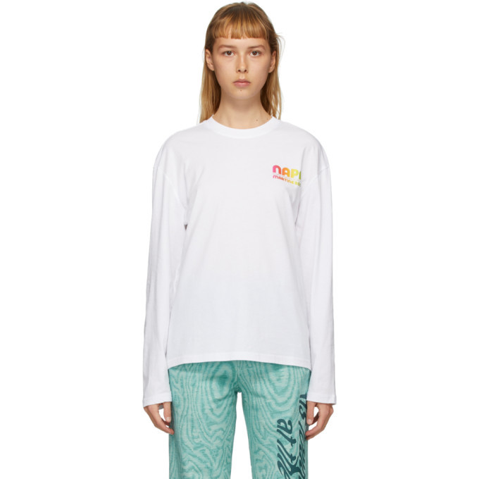 Photo: NAPA by Martine Rose White S-Ogo Long Sleeve T-Shirt