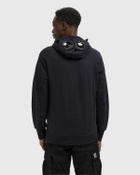 C.P. Company SWEATSHIRTS - HOODED OPEN Black Mens Hoodies/Zipper