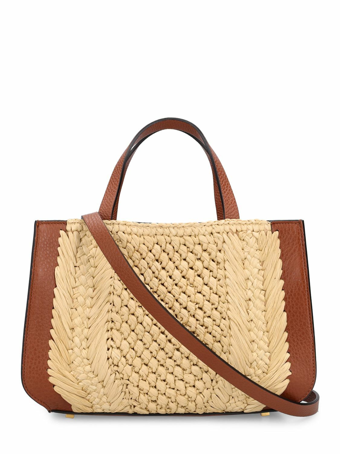 トートバッグ VLOGO SIGNATURE TOTE BAG IN SYNTHETIC RAFFIA Vlogo Signature Raffia Shopping Bag for Man in Multicolor