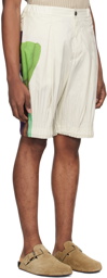 HOMME PLISSÉ ISSEY MIYAKE Off-White Cascade Picturesque Shorts