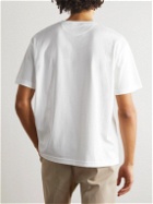 De Bonne Facture - Printed Cotton-Jersey T-Shirt - White