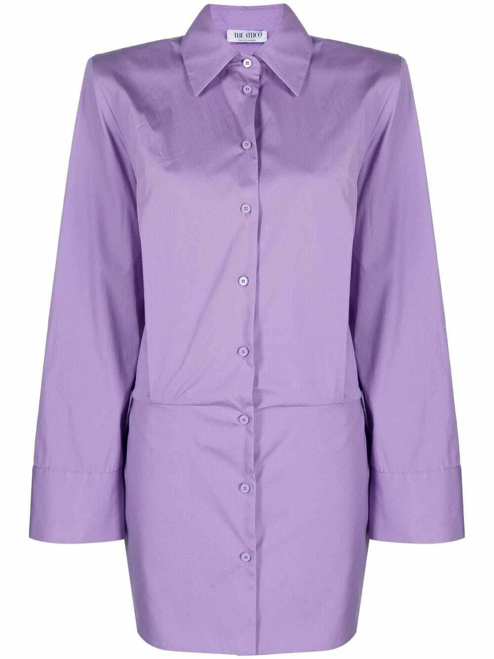 THE ATTICO Margot Cotton Shirt Dress The Attico