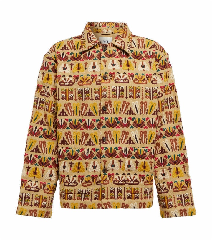 Photo: Bode - Embroidered linen jacket