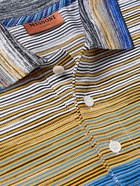 Missoni - Striped Cotton-Piqué Polo Shirt - Blue