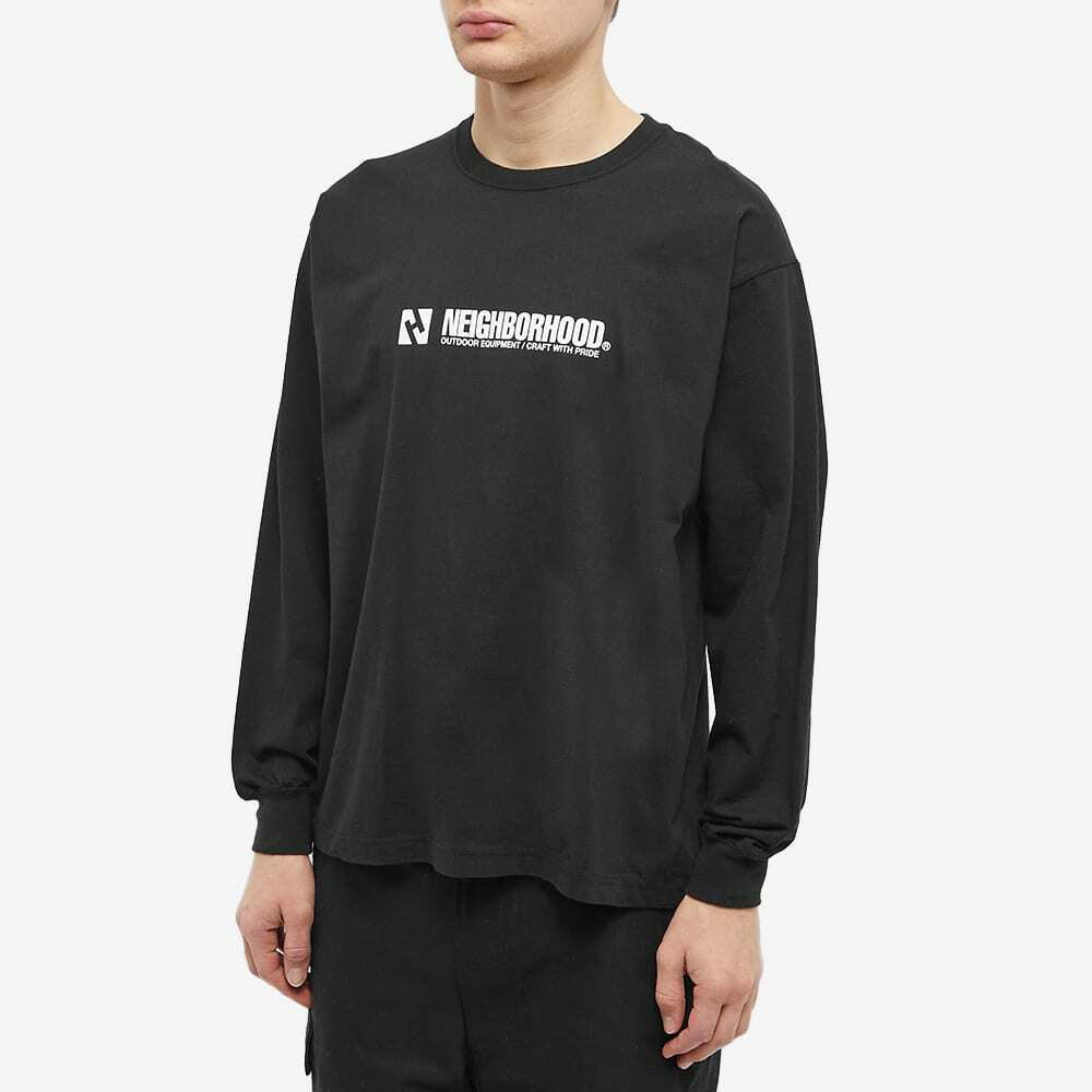 Neighborhood Men's Long Sleeve NH-12 T-Shirt in Black Neighborhood