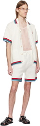 Casablanca White Gothic Crochet Shirt