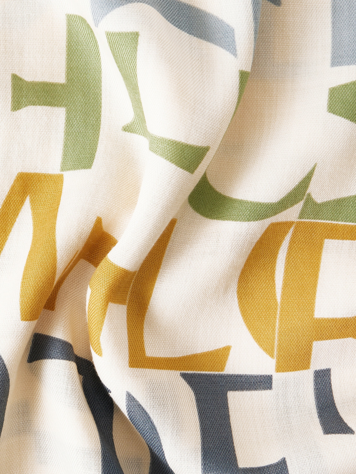 LOEWE - Fringed Logo-Print Wool, Silk and Cashmere-Blend Scarf