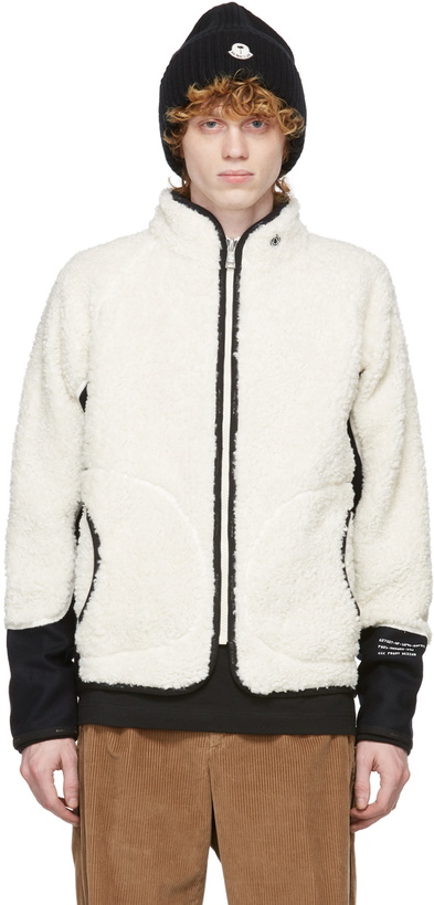 Photo: Moncler Genius 7 Moncler Frgmt Hiroshi Fujiwara Off-White Logo Zip-Up