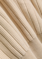 Lardini Ribbed Fine-knit Cotton Jumper Ecru