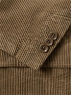 Aspesi - Kuki Garment-Dyed Cotton-Corduroy Blazer - Brown