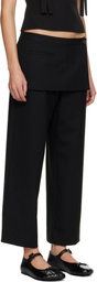 Sandy Liang Black Mott Trousers