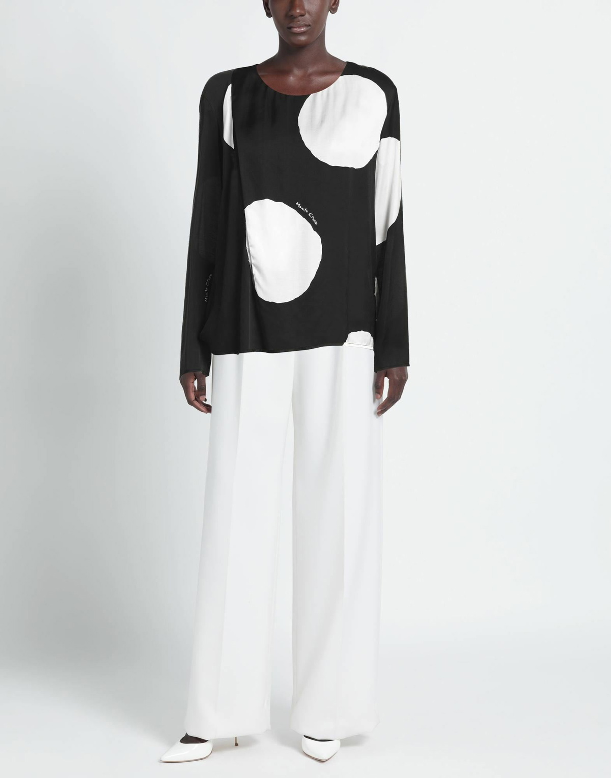 Manila Grace Womens Top in Black