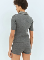 Gucci Rib Wool Polo Shirt