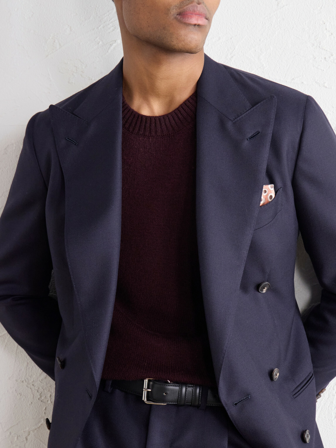 Boglioli - Virgin Wool and Cashmere-Blend Sweater - Burgundy
