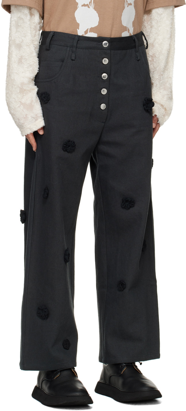 Song for the Mute Black Daisy Trousers