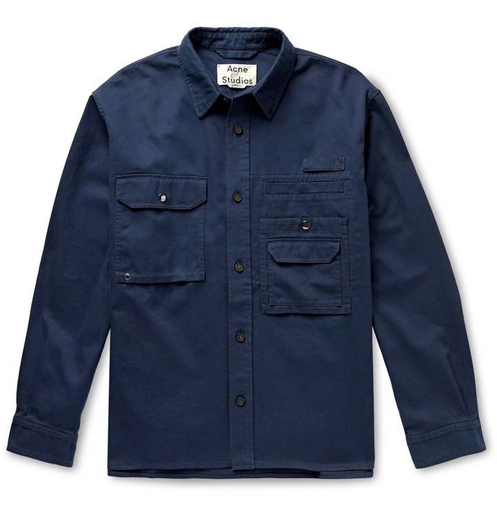 Photo: Acne Studios - Orallo Cotton-Twill Shirt Jacket - Blue