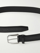 Berluti - 3.5cm Scritto Venezia Leather Belt - Black