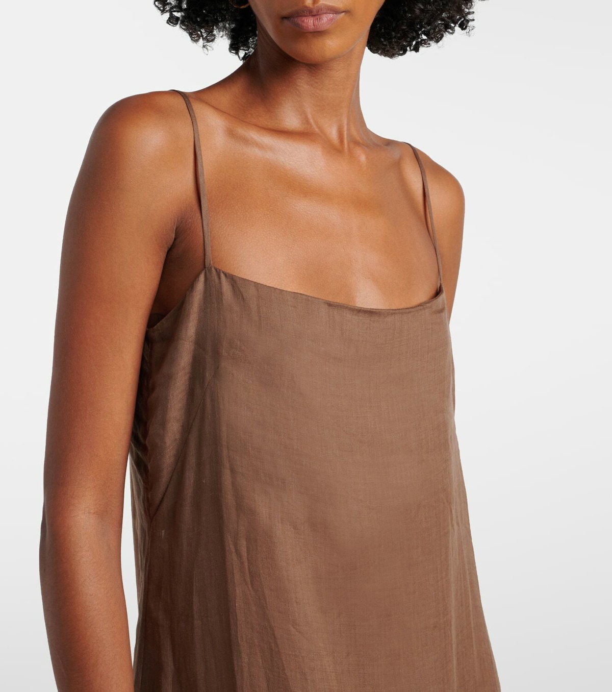 Leset Niko ramie midi dress