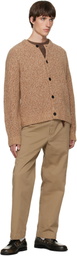 Solid Homme Beige Wool Button Cardigan