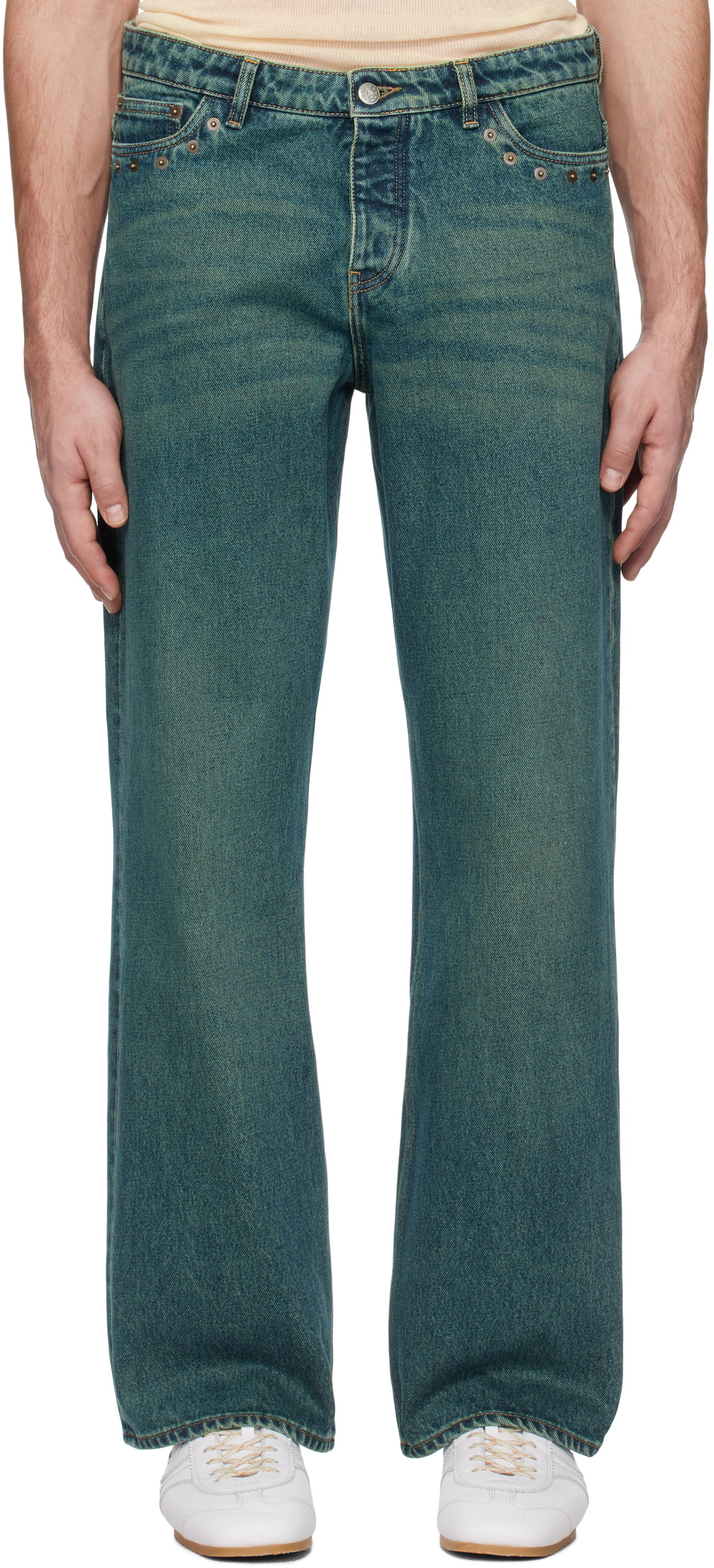 Paloma Wool Green Crowd Jeans