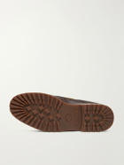 Timberland - Jacquemus Croc-Effect Leather Boat Shoes - Brown