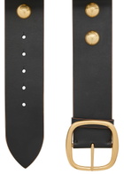 Chloe The Chloé Midnight Stud-embellished Leather Belt Black