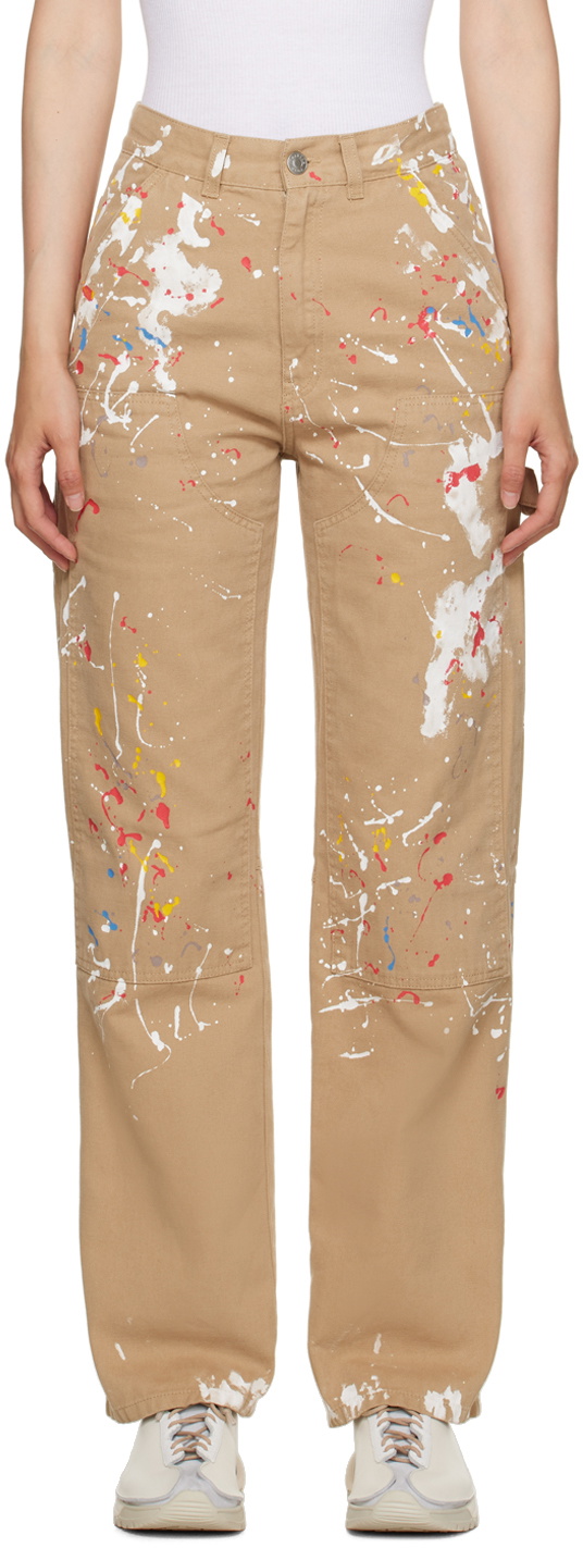 Martine Rose Beige Painter Trousers