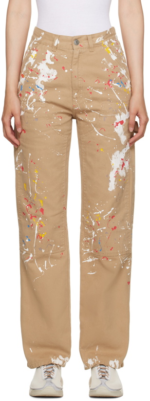 Photo: Martine Rose Beige Painter Trousers