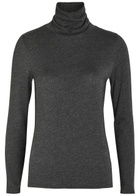 Eileen Fisher Turtle-neck Jersey top Charcoal