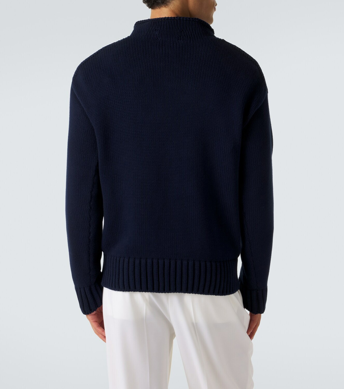 Ralph Lauren Purple Label Embroidered cotton sweater