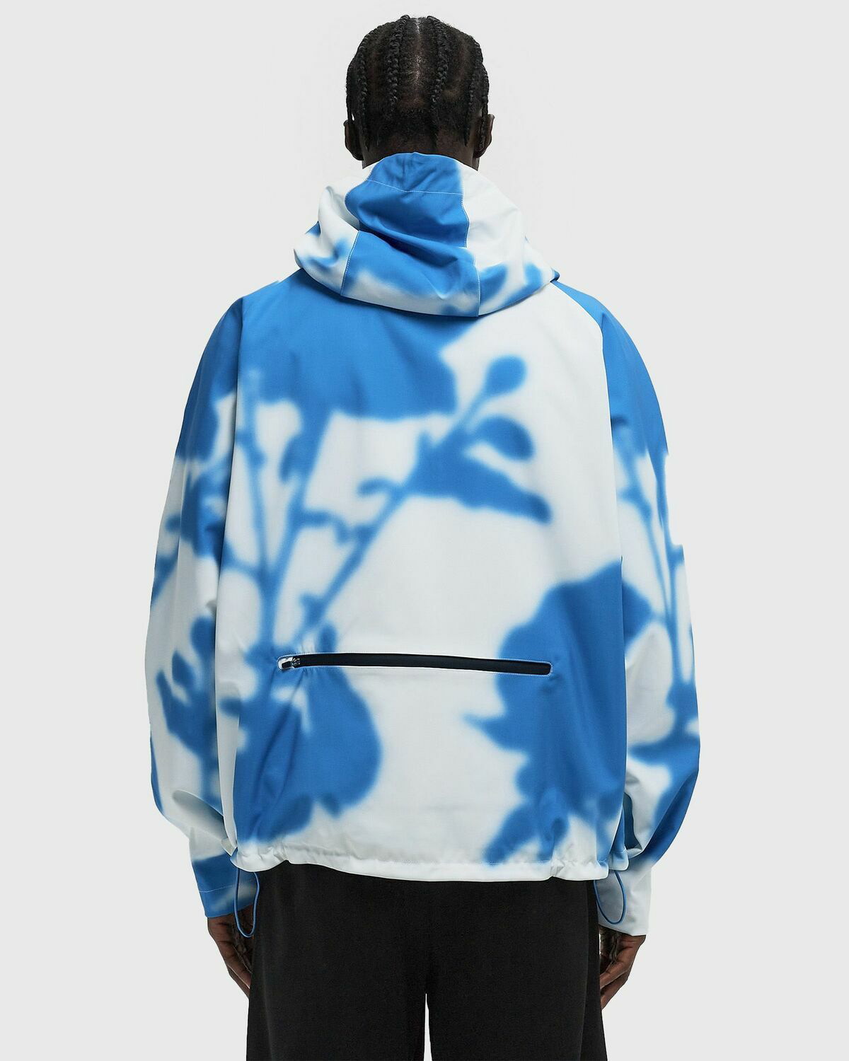 Arte Antwerp Blue Flower Tech jacket blue/white Mens Windbreaker