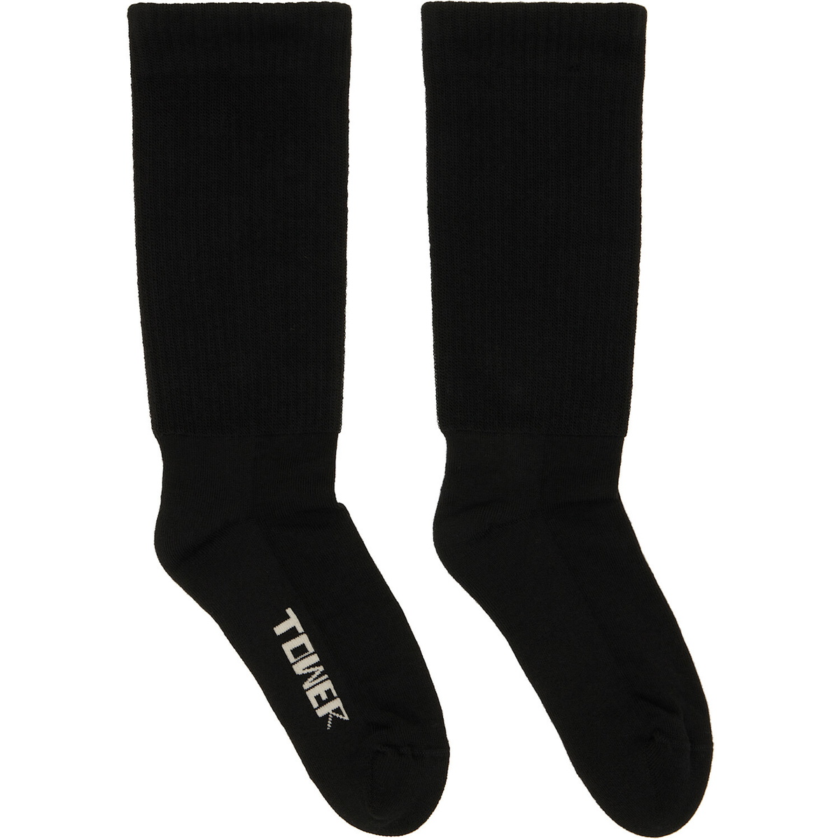 Rick Owens DRKSHDW Black 'Tower' Socks