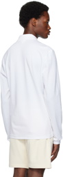 Lacoste White Original Long Sleeve Polo