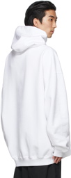 Balenciaga White 'Venezia' Large Fit Hoodie