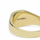 Serge DeNimes Men's Signet Ring in Gold