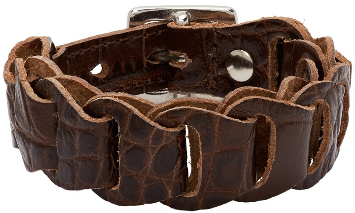 Photo: Our Legacy Brown Croc Link Bracelet