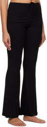 SKIMS Black Ruched Lounge Pants